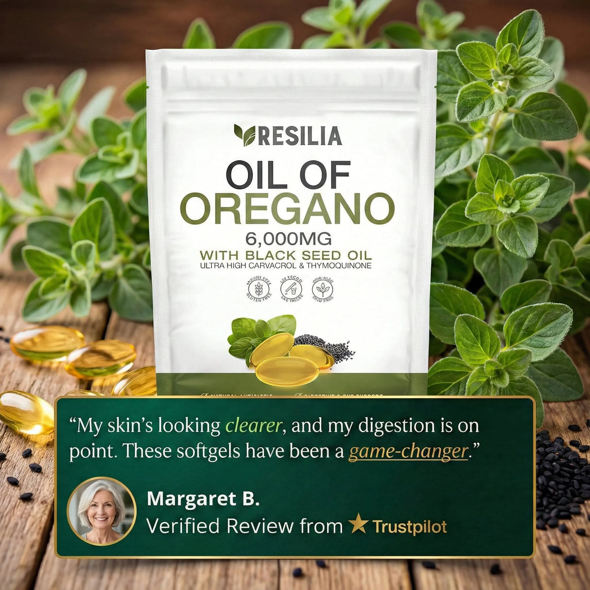 Resilia® Oil Of Oregano Softgels